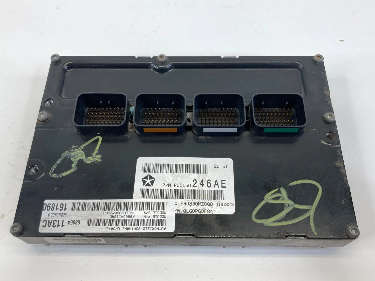 2008-2010 DODGE CHARGER 2.7L ENGINE COMPUTER CONTROL MODULE ECU ECM 05150246AE