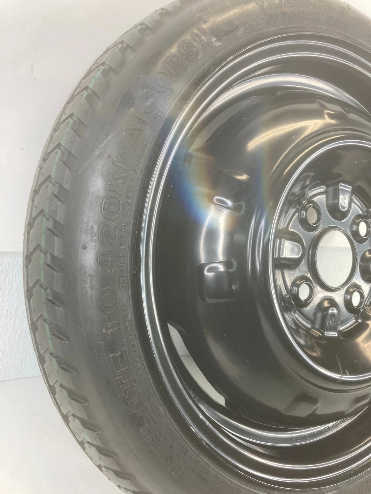 2006-2011 TOYOTA YARIS SPARE TIRE DONUT WHEEL T125/70D15 95M OEM 15" 4X100MM