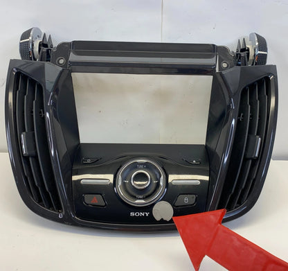 2013-2019 FORD ESCAPE RADIO CONTROL BEZEL SONY DASH TRIM OEM FACTORY CJ54S014L20