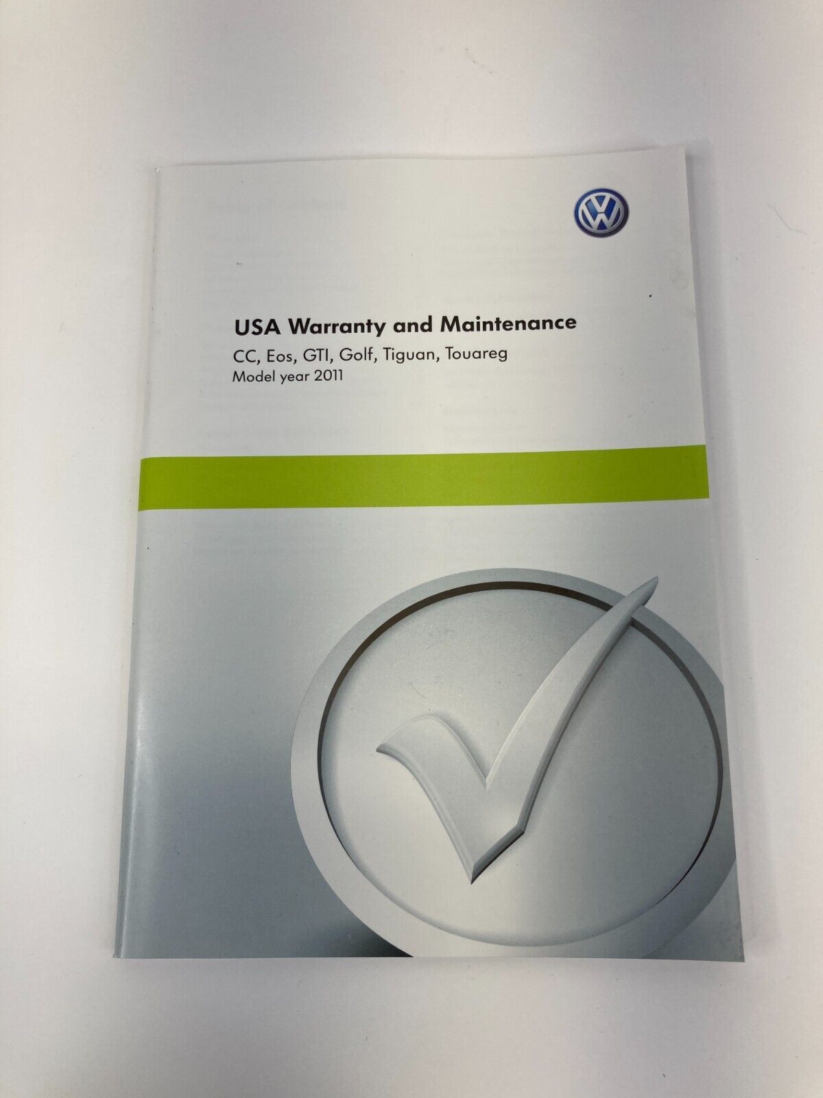 2011 Volkswagen CC Owner's Guide Users Manual Warranty Information w/ Case