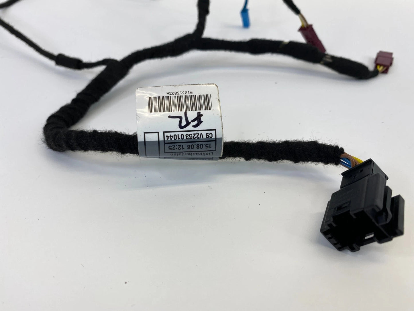 07-13 MINI COOPER FRONT RIGHT PASSENGER SIDE DOOR WIRING WIRE HARNESS 9137753