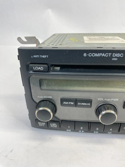 2006-2008 HONDA PILOT AM/FM 6 DISC CD RADIO RECEIVER 39100-S9V-A600 OEM