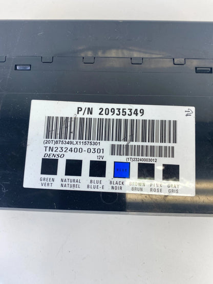 08-12 ENCLAVE 07-09 TORRENT 07-17 ACADIA 3.6L BODY CONTROL MODULE 20935349 OEM