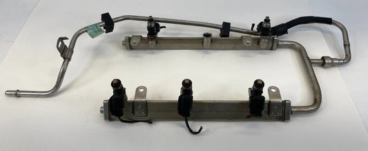 11-19 FORD EXPLORER 3.7L FUEL INJECTION RAIL WITH INJECTORS AT4E-9F797-GA OEM