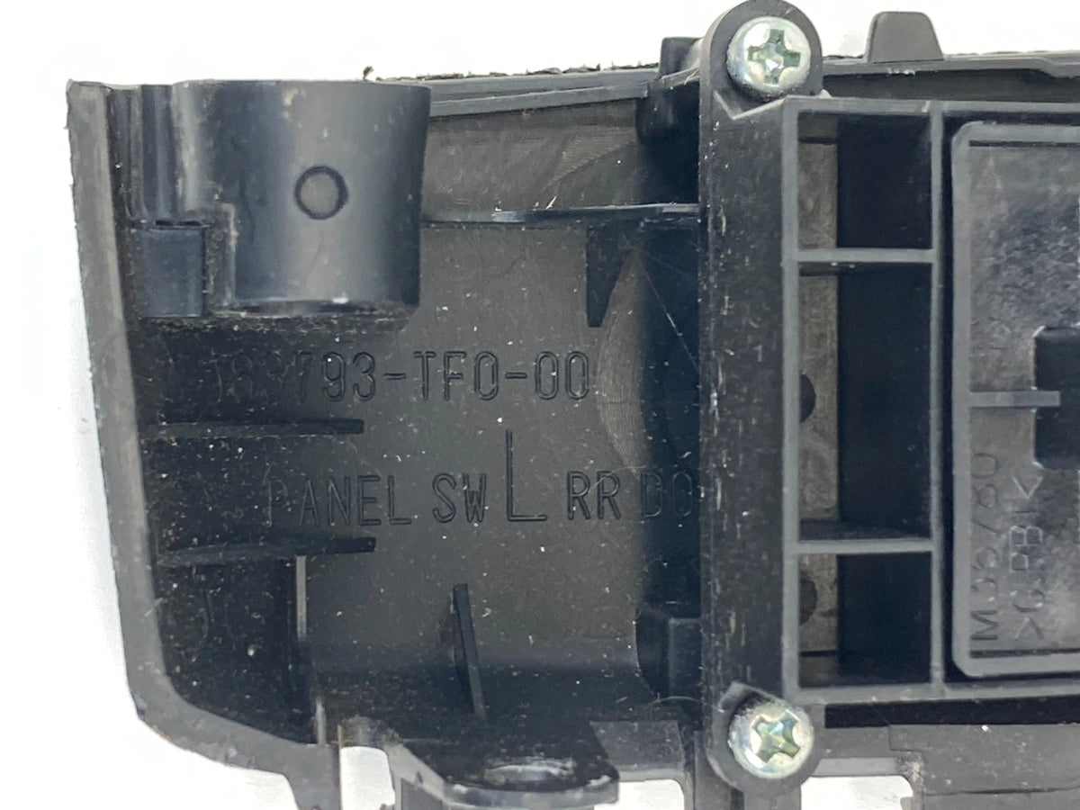 2009-2013 HONDA FIT REAR LEFT SIDE DOOR WINDOW SWITCH W/ BEZEL 83793-TF0-00 OEM