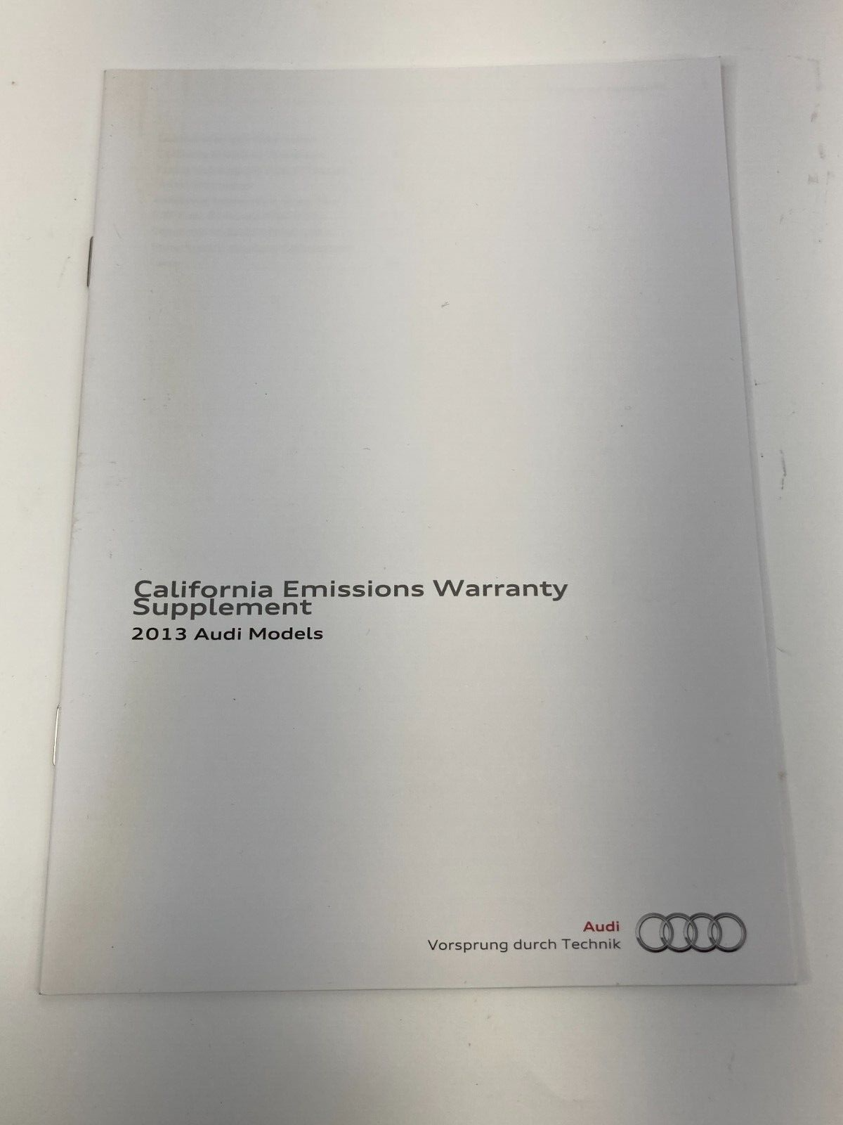 2013 Audi A4 Owners Manual Quick Reference Guide Book Set w/ Case OEM