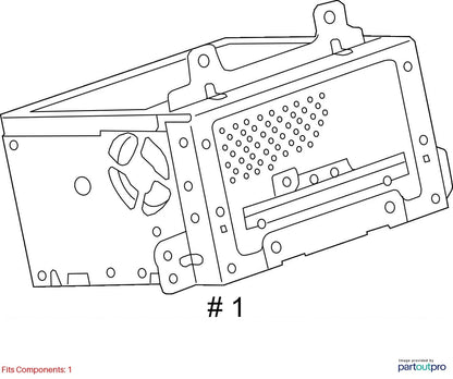 2013-2016 CHEVROLET CRUZE AM FM CD PLAYER MP3 RADIO RECEIVER 23206821 OEM