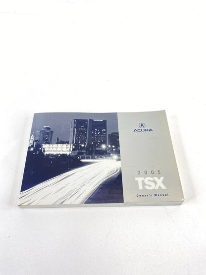 2005 ACURA TSX OWNERS MANUAL WARRANTY INFORMATION MAINTENANCE GUIDE SET W/ CASE