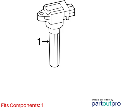 2014-2020 MITSUBISHI MIRAGE HATCHBACK IGNITION COIL IGNITER ASSEMBLY 1832A057