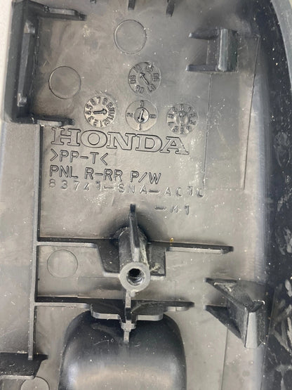 06-11 HONDA CIVIC SEDAN REAR RIGHT DOOR WINDOW SWITCH BEZEL TRIM 83741-SNA-A010