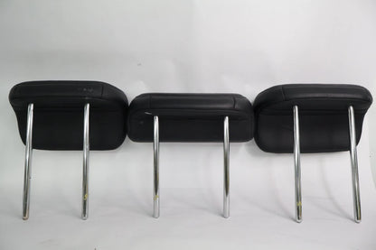 2007-2009 HONDA CR-V REAR HEADREST SET BLACK LEATHER LEFT RIGHT CENTER OEM