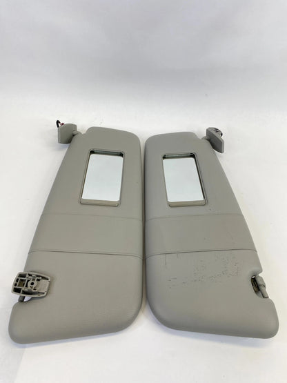 2008 BMW 535XI SUNVISOR SUN VISOR SHADE LEFT & RIGHT PAIR SET W / MIRROR OEM