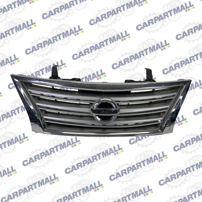 2013 2014 2015 NISSAN SENTRA FRONT UPPER CHROME GRILL GRILLE ASSY OEM
