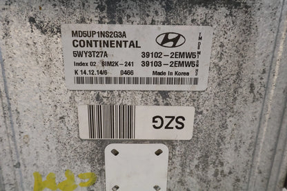 2014-2016 HYUNDAI ELANTRA 1.8L AT ENGINE COMPUTER CONTROL MODULE ECU 39102-2EMW5