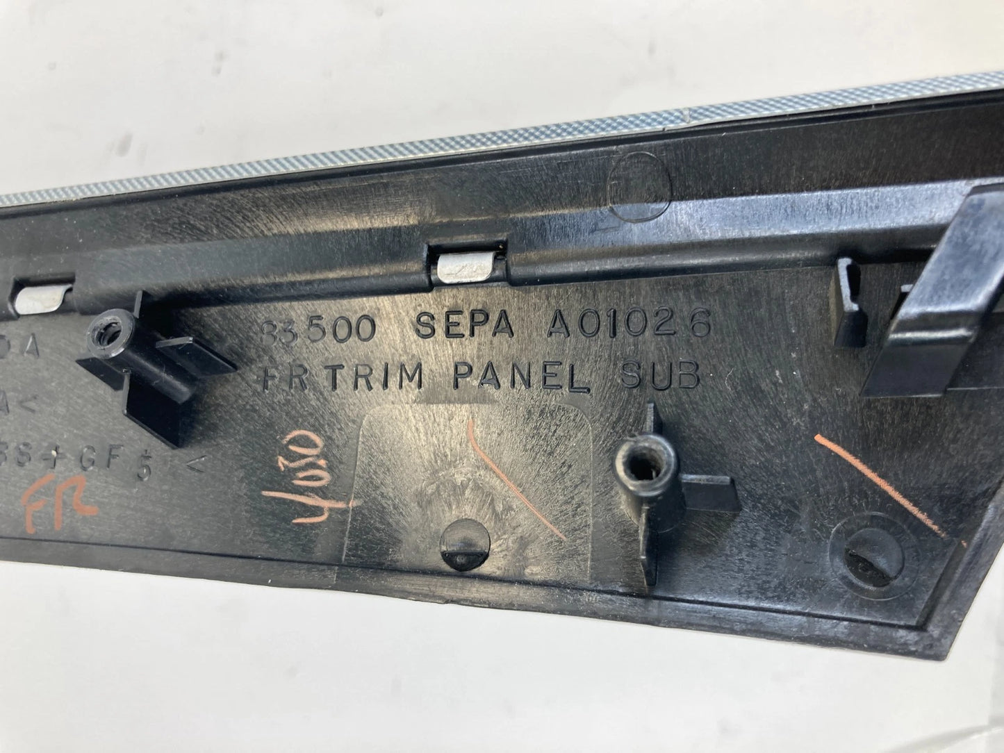 04-08 ACURA TL FRONT RIGHT SIDE INNER DOOR PANEL TRIM MOLDING 83500-SEPA-A01026