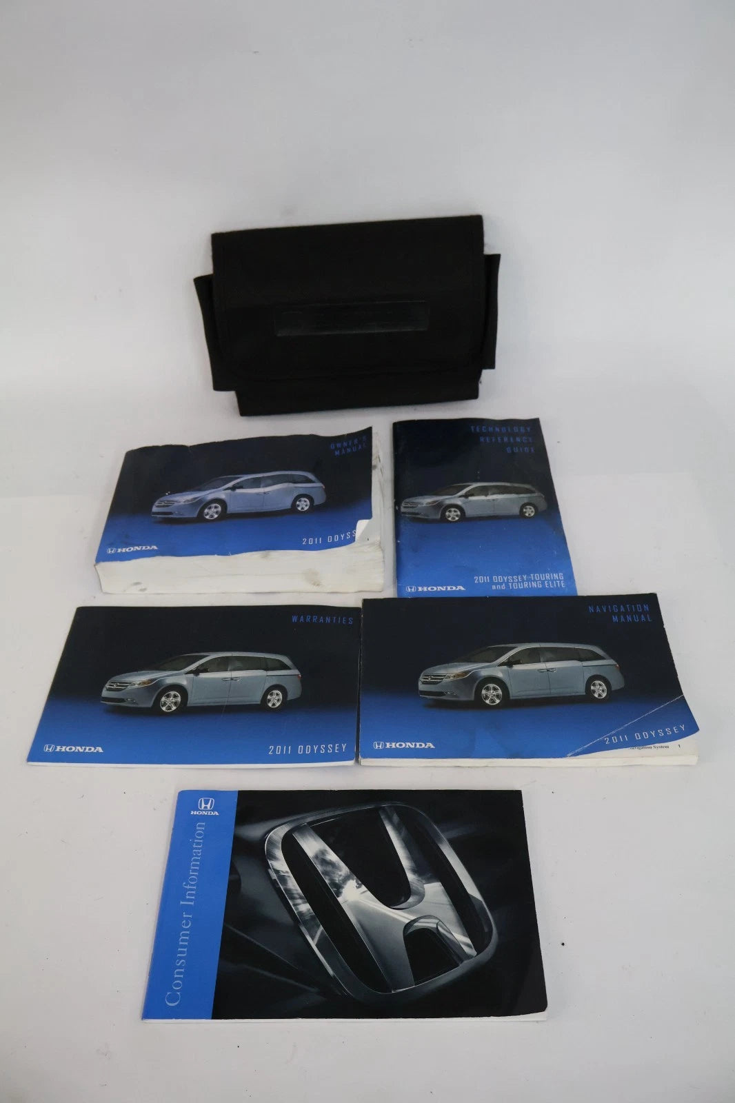 2011 HONDA ODYSSEY OWNER’S MANUAL SET W/ CASE QUICK GUIDE WARRANTY BOOKS OEM