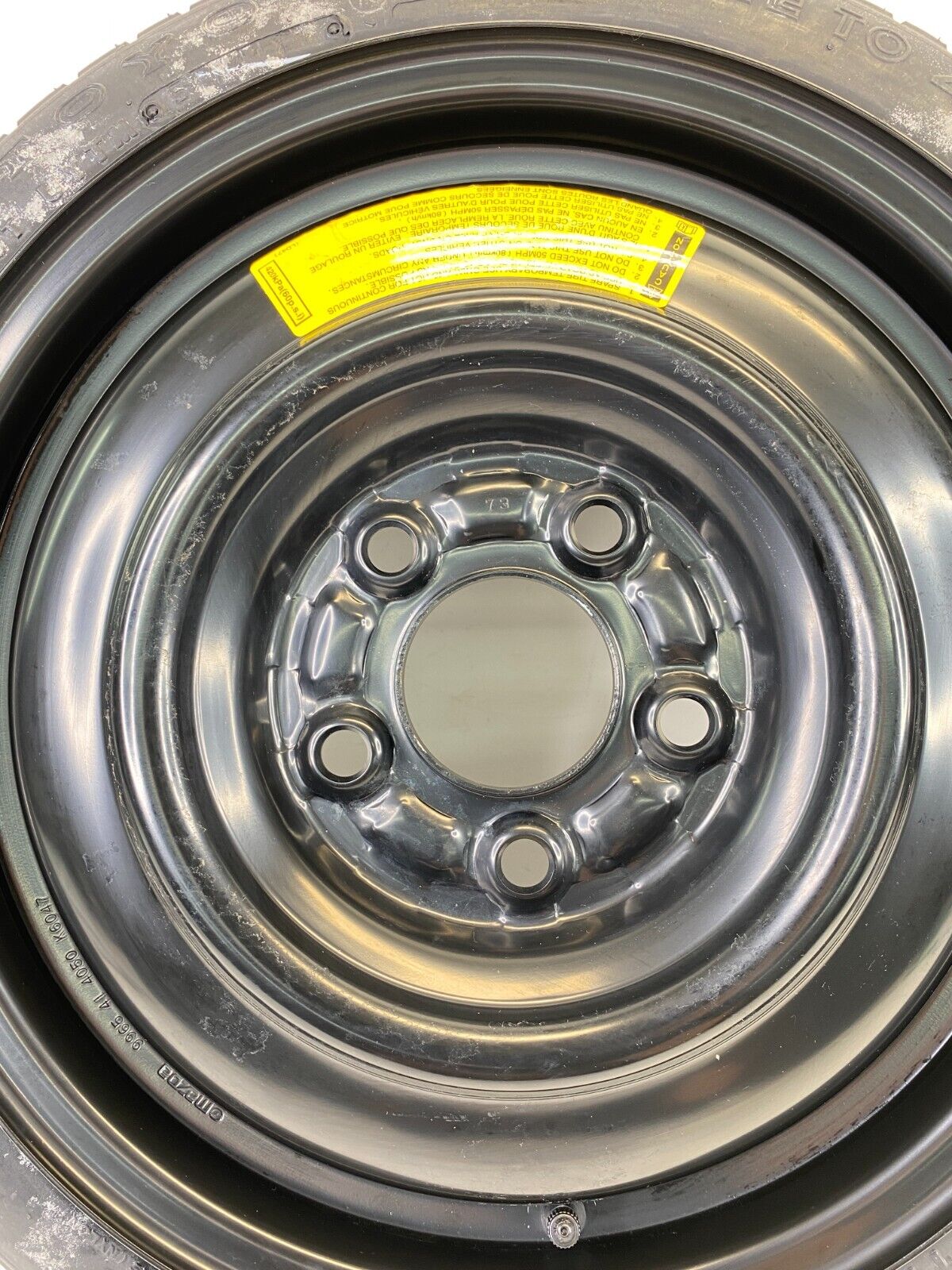 2004-2013 Mazda 3 Wheel Rim Emergency Spare Tire Compact Donut T115/70D15 OEM