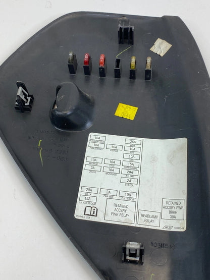 2000-2005 CHEVROLET MONTE CARLO LEFT FUSE BOX COVER DASH END PANEL 10405339 OEM