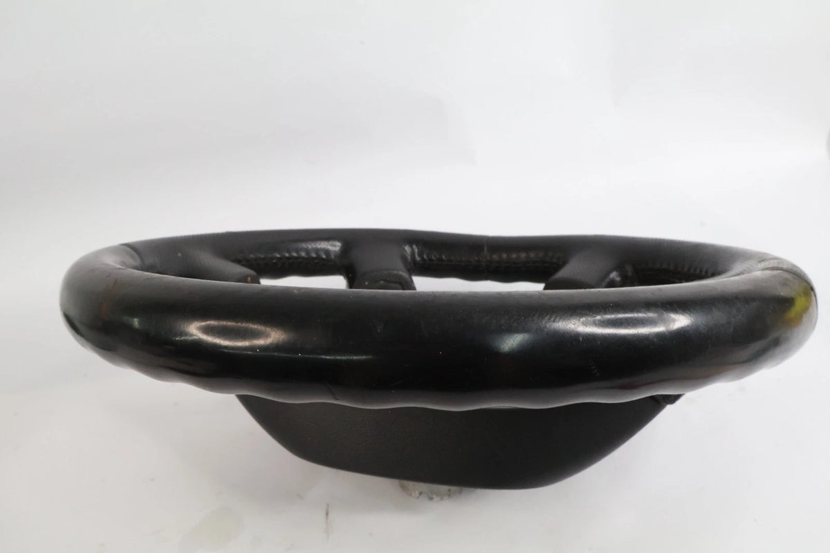 2006-2010 HUMMER H3 BLACK LEATHER STEERING WHEEL W/O CRUISE CONTROL ASSEMBLY OEM