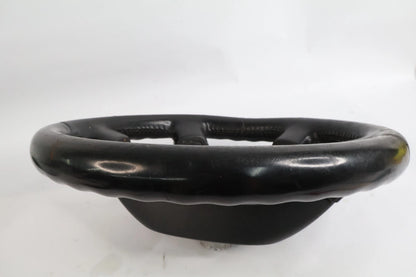 2006-2010 HUMMER H3 BLACK LEATHER STEERING WHEEL W/O CRUISE CONTROL ASSEMBLY OEM