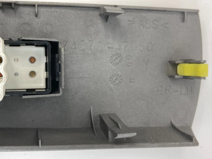 2004-2009 TOYOTA PRIUS REAR LEFT DOOR WINDOW CONTROL SWITCH BEZEL OEM 7427247050