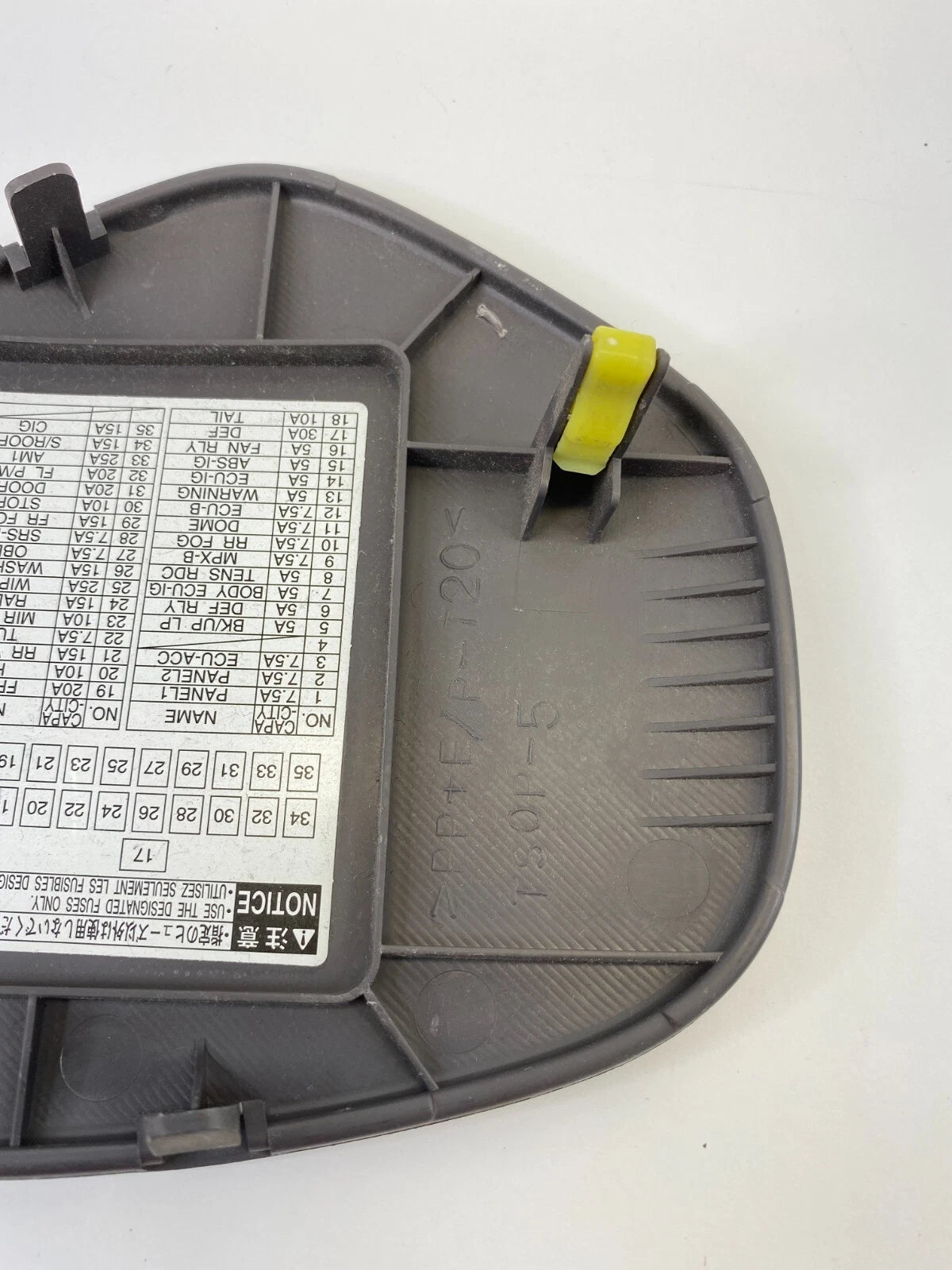 2000-2005 TOYOTA CELICA CENTER CONSOLE RIGHT SIDE FUSE BOX COVER CAP OEM