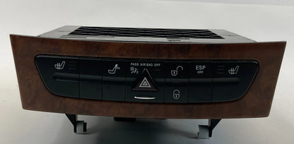 2006-2011 MERCEDES CLS500 HAZARD SEAT CONTROL SWITCH PANEL UNIT 2196800552 OEM