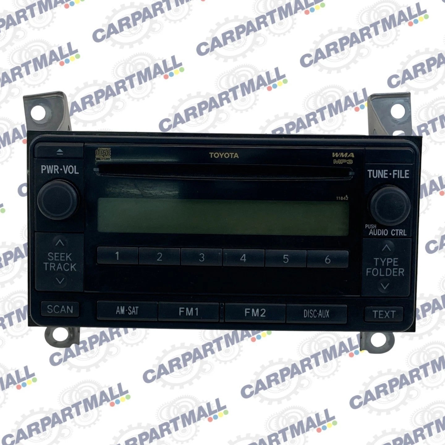 09 10 11 TOYOTA YARIS AM / FM RADIO CD CASSETTE PLAYER RECEIVER 86120-52A20 OEM