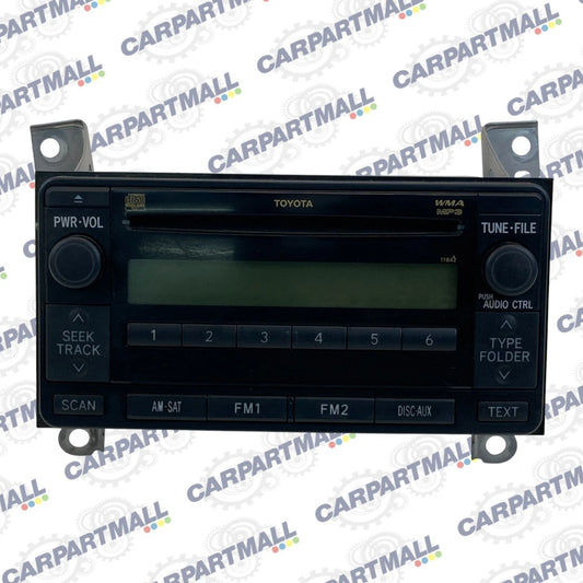 09 10 11 TOYOTA YARIS AM / FM RADIO CD CASSETTE PLAYER RECEIVER 86120-52A20 OEM
