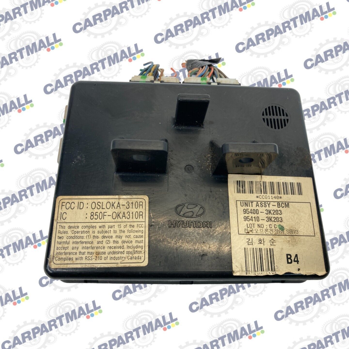 2007 2008 Hyundai Sonata 2.4L L4 16V A/T Body Control Module BCM 95410-3K203