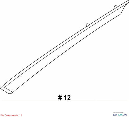 2010-2013 SUBARU OUTBACK FRONT RIGHT SIDE INTERIOR DOOR TRIM MOLDING 94218AJ04A