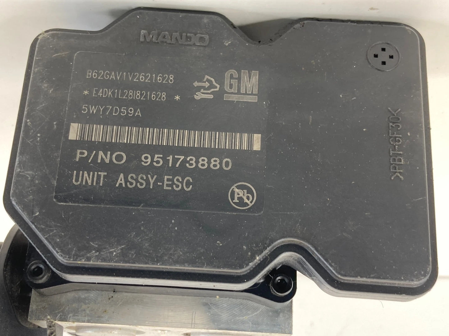 2012 2013 CHEVROLET SONIC 1.8L L4 A/T ABS ANTI LOCK BRAKE PUMP MODULE 95173880