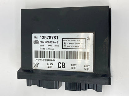 2013 BUICK REGAL THEFT LOCKING KEYLESS ENTRY CONTROL MODULE UNIT 13578781 OEM