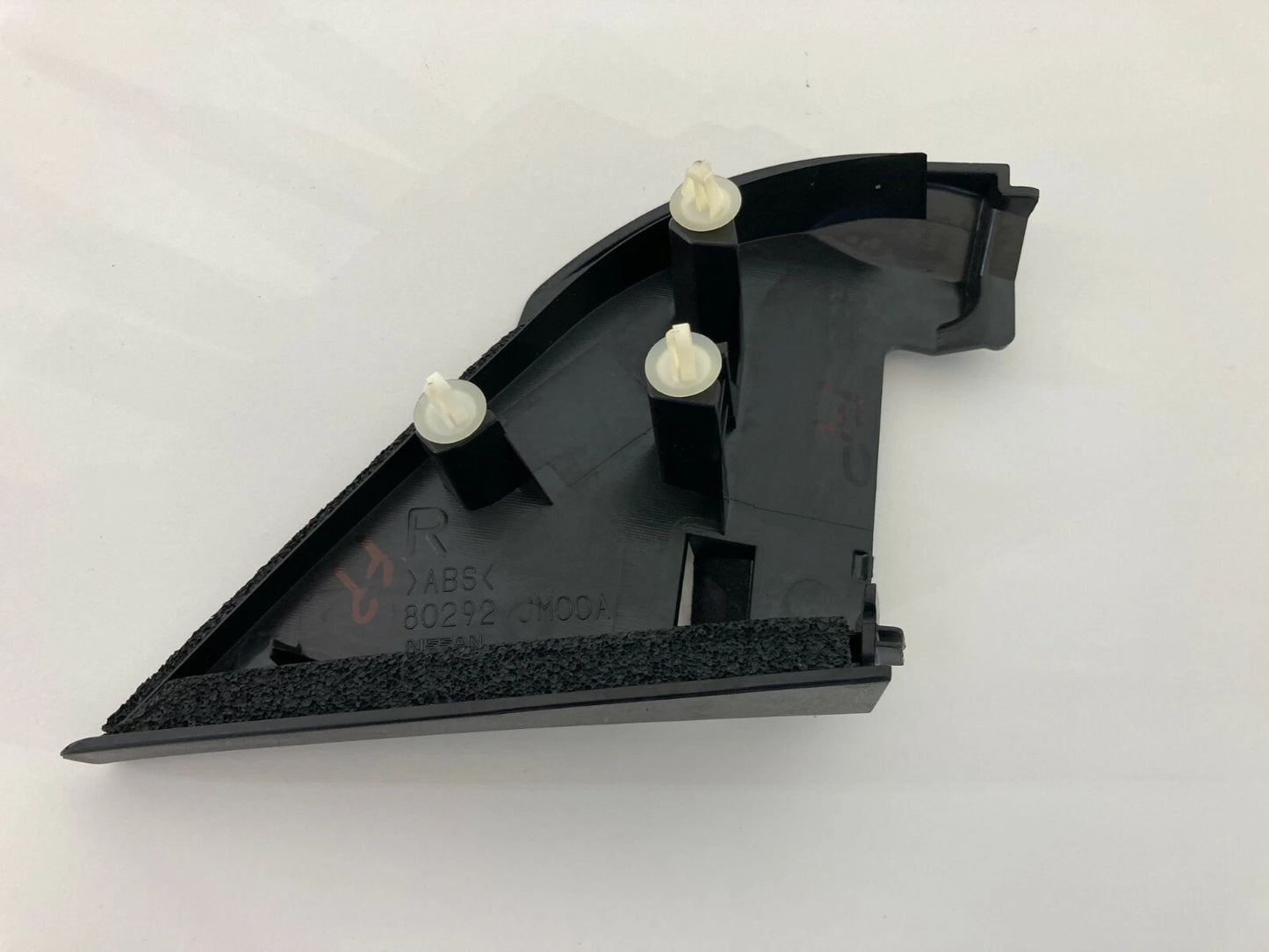 08-13 NISSAN ROGUE FRONT RIGHT INNER DOOR MIRROR COVER BEZEL TRIM 80292-JM00A