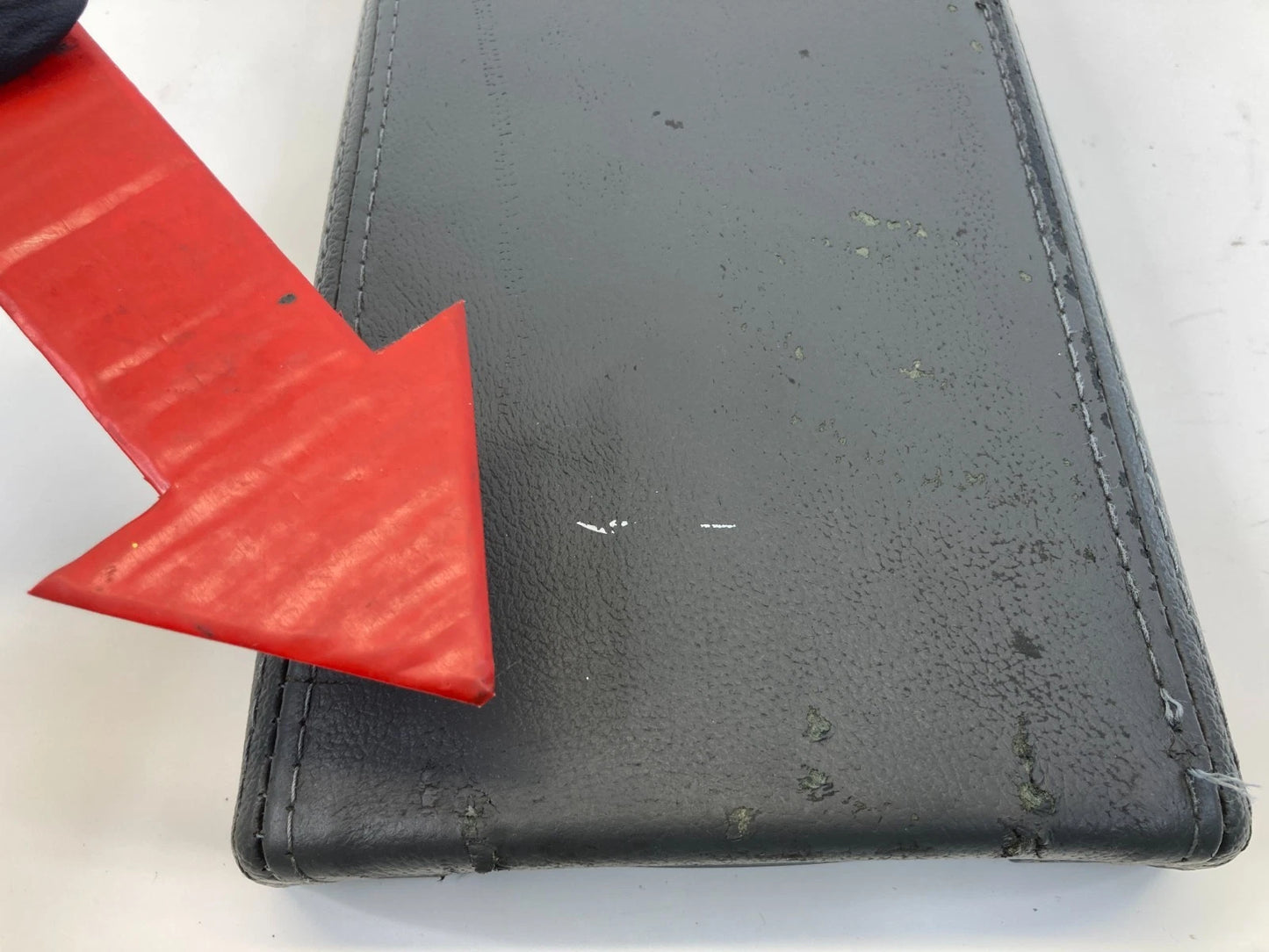 2004-2009 TOYOTA PRIUS CENTER CONSOLE ARMREST TOP LID CAP COVER LEATHER GRAY OEM