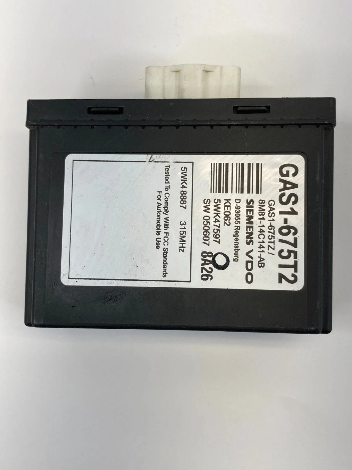 2006-2008 MAZDA6 MAZDA 6 TIRE PRESSURE MONITORING CONTROL MODULE GAS1-675T2 OEM