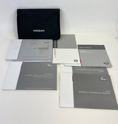 2013 13 Nissan Rogue Owners Manual & Warranty Information Set Kit w/ Case OEM