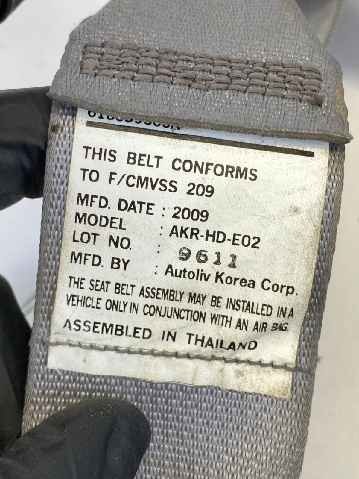 2007-2010 HYUNDAI ELANTRA FRONT RIGHT PASSENGER SIDE SEAT BELT RETRACTOR OEM