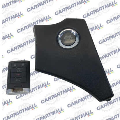 2010-2016 CADILLAC STX START IGNITION SWITCH W/ KEY TRIM BEZEL 25926865 OEM