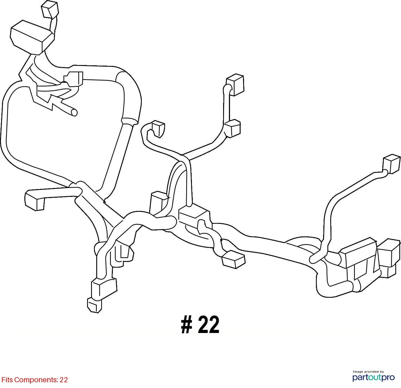 2017 2018 ACURA MDX A/C AIR CONDITIONER WIRING HARNESS 32157-TZ5-A12 OEM