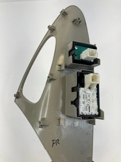 10 11 TOYOTA CAMRY FRONT RIGHT DOOR LOCK & WINDOW SWITCH W/ BEZEL 74231-06300