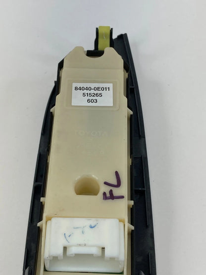 07-09 LEXUS RX350 04-06 RX330 LEFT MASTER POWER DOOR WINDOW SWITCH 84040-0E011