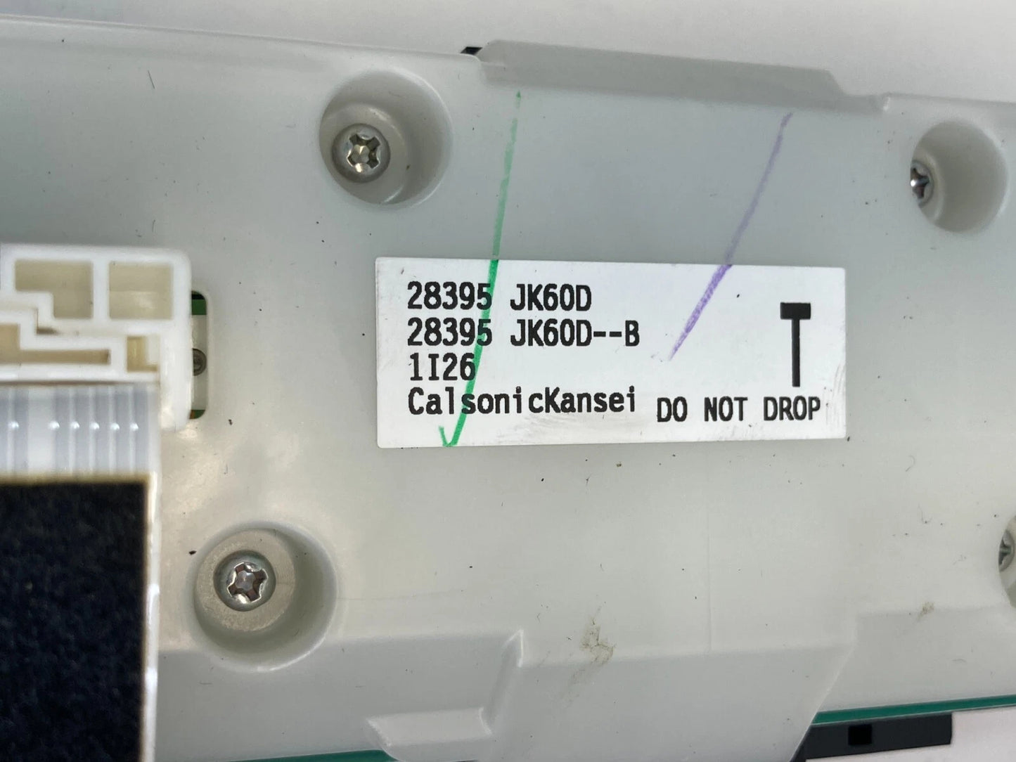 2008-2013 INFINITI G37 RADIO INFO DISPLAY CONTROL SWITCH PANEL 28395-JK60D OEM