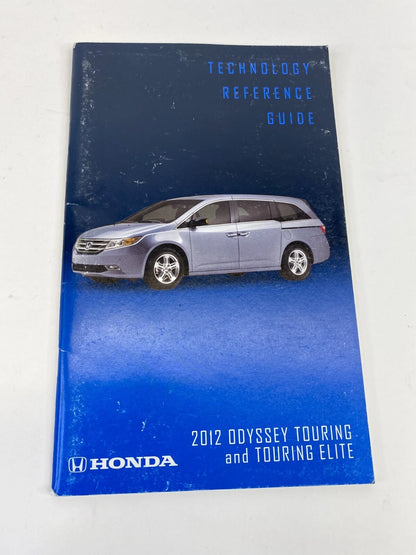 2012 HONDA ODYSSEY OWNERS MANUAL SET W/ CASE TECHNOLOGY GUIDE TOURING ELITE OEM