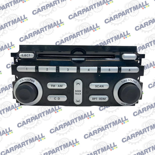 2006-2008 Mitsubishi Endeavor Radio AM/FM CD Player Control Panel 8002A129HA OEM