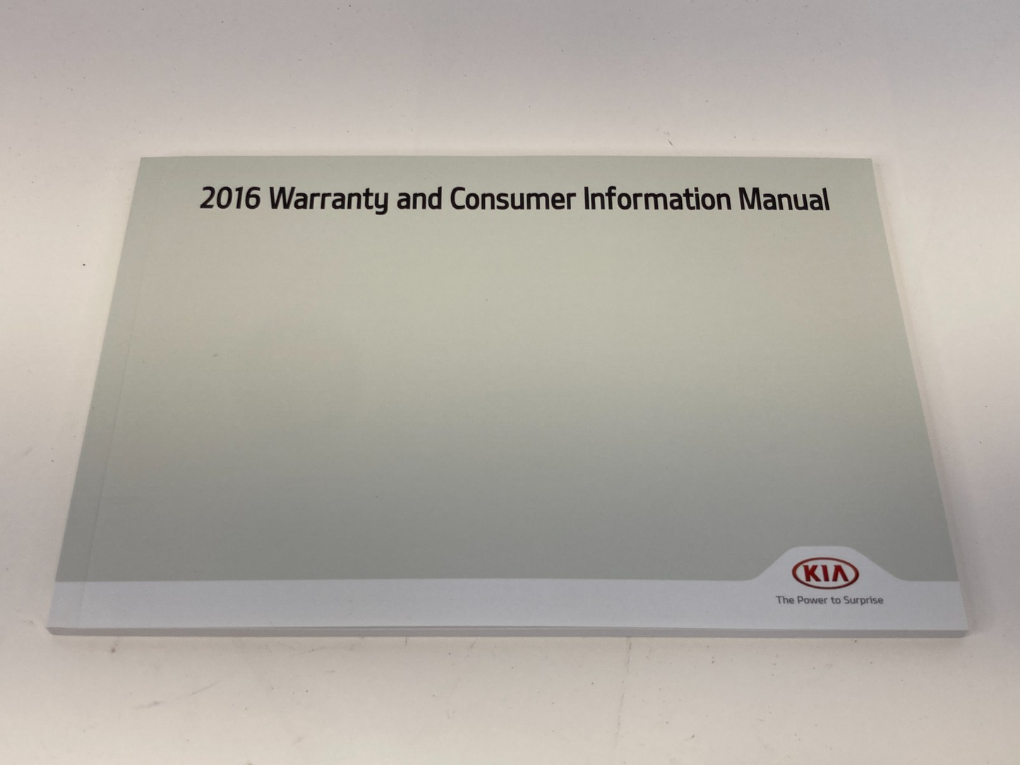 2016 Kia Soul Owners Guide Warranty & Consumer Information Book Manual OEM