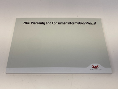 2016 Kia Soul Owners Guide Warranty & Consumer Information Book Manual OEM
