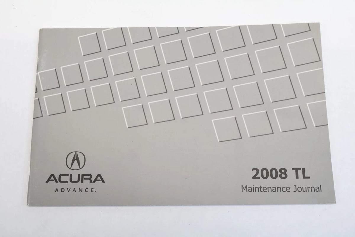2008 ACURA TL OWNERS MANUAL CONSUMER INFO WARRANTY BOOK NAVIGATION & CASE