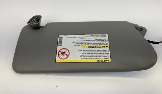 2004-2009 CADILLAC SRX ROOF LEFT SUNVISOR SUN VISOR SHADE W/ LAMPS ASSEMBLY OEM