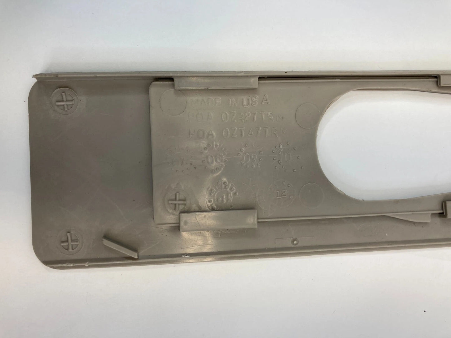 2012-2015 RAM CARGO VAN FRONT LEFT SIDE B-PILLAR SEAT BELT ADJUTER COVER OEM